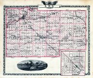 Lee County Map, Amboy, Illinois State Atlas 1876